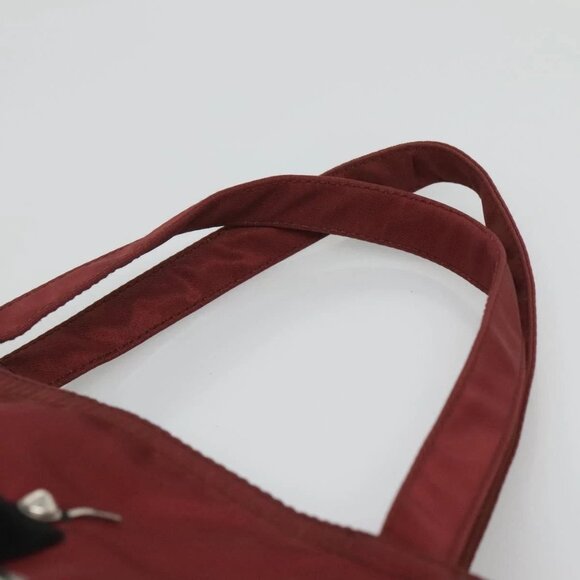 PRADA Hand Bag Nylon Red Auth - Picture 9 of 16